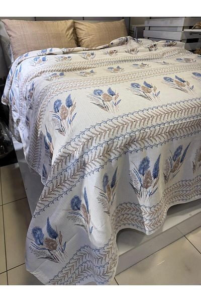 ŞENER HOME 150X240 cm Ekin Pattern Blue Single Single Pique
