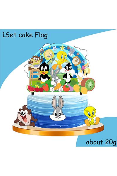 Choice Other Other Cake Flag 1pcs Disney Theme Birthday Party Banner Decorations Paper Cup Plate Straw Baby