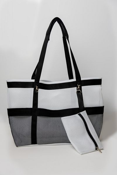 HOLIDAY BAG Beach Bag Set (1 Beach Bag + 2 Beach Towels + 2 Slippers)