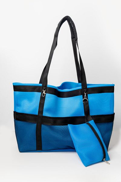 HOLIDAY BAG Beach Bag Set (1 Beach Bag + 2 Beach Towels + 2 Slippers)