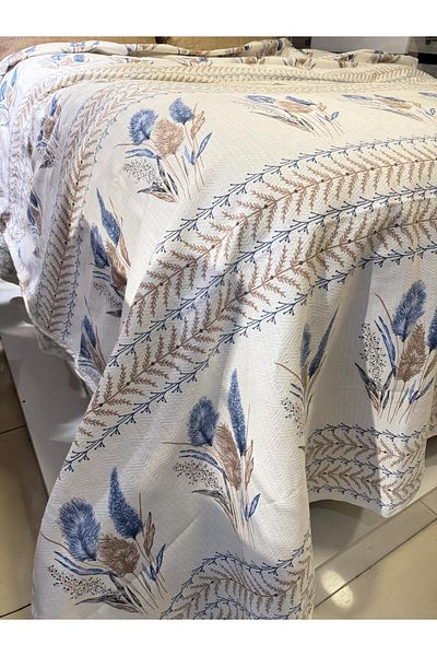 ŞENER HOME 150X240 cm Ekin Pattern Blue Single Single Pique