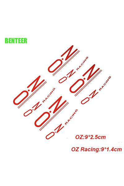 Choice Red Oz Racing Car Rim Stickers Decals Auto Tunning Accessories