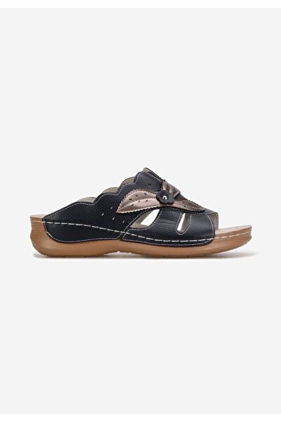 B T Shoes Papuci cu talpa ortopedica Yanda navy