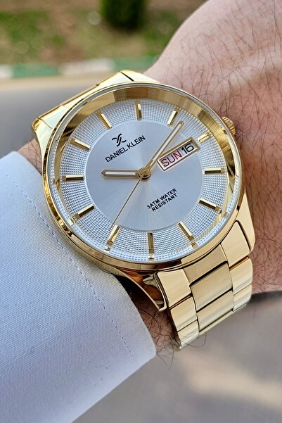 Daniel Klein Sarı Renk Ayarlanabilir Kordonlu Fonksiyonlu 44 Mm Erkek Kol Saati