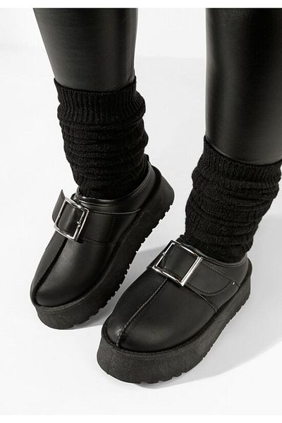 B T Shoes Women's black Juna slippers
