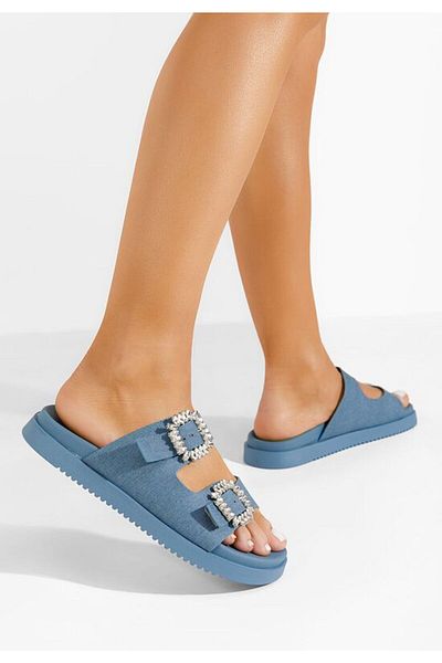 B T Shoes Papuci dama Galena denim