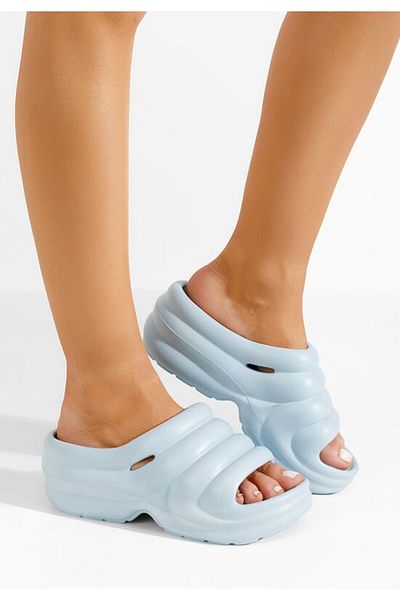 B T Shoes Papuci cu platformă Gemma bleu