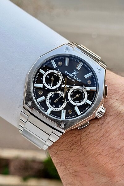 Daniel Klein Kadranı Siyah Kordonu Silver Renk 24 Ay Garantili İç Göstergeler...