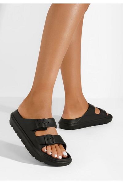 B T Shoes Madeleina women's slippers, black