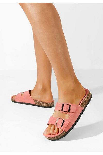 B T Shoes Roscelin V2 pink thick-soled slippers