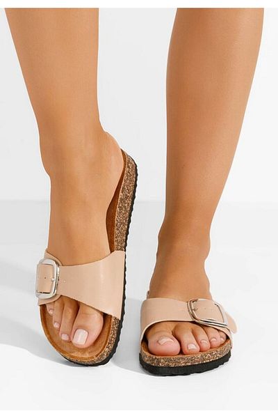 B T Shoes Ladies' slippers Andrina V3 beige