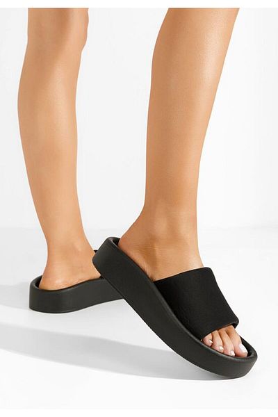 B T Shoes Papuci plaja dama Teneres negri