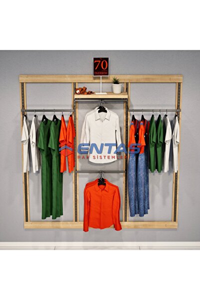 RAF MARKETİ 220*H220,Giyinme Odası Rafı,Lüx Askılık Sistemi, Mağaza Raf Siste...