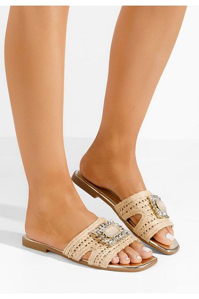 B T Shoes Slippers, Evianna, black