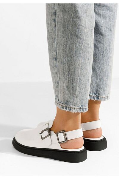 B T Shoes Saboti dama Delissa albi