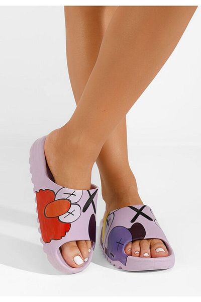B T Shoes Papuci plaja dama Lomita mov