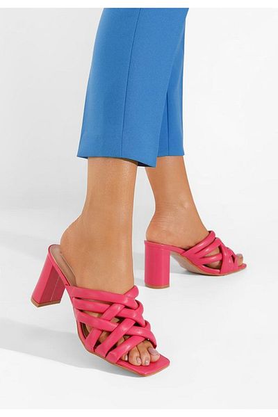 B T Shoes Elegant women's slippers Irola fuchsia
