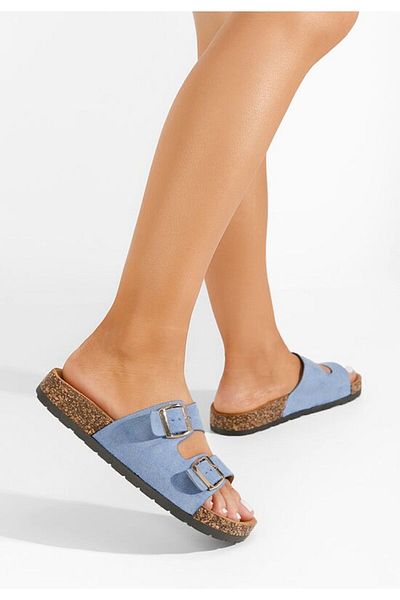 B T Shoes Papuci dama Roscelin albastri