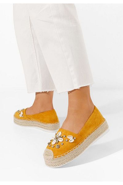 B T Shoes Espadrile dama Andoria galbene
