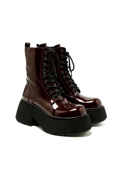 John May Women / Girls Shoes - Rc-24K-001-R38400 John May 582-Burgundy Patent Leather