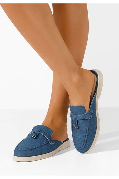 B T Shoes Saboti dama Maritilia albastri