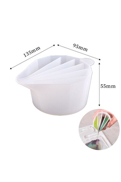 Generic Resin multi color mixing pouring silicone cup