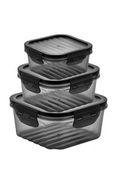 Generic Plastic Food Container 6 Pcs Set 1400 ml (2PCS) 800 ml (2 PCS) 400 ml (2PCS)