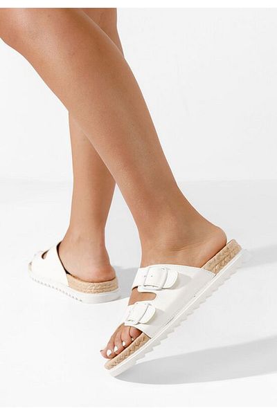 B T Shoes Papuci dama Miramar albi
