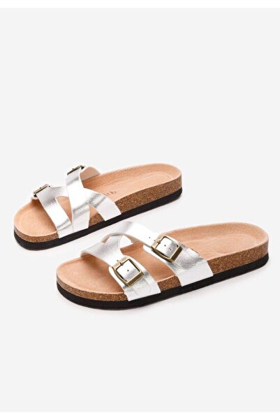 B T Shoes Women's Viriana silver slippers