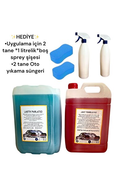 Şimal otokimya market Araba Temizlik Seti/ Oto Bakım Seti Lastik Parlatıcı Ja...