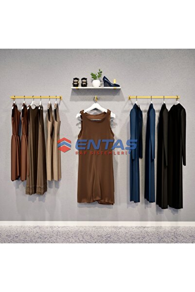 RAF MARKETİ 220*H:220,Giyinme Odası Rafı,Lüx Askılık Sistemi, Mağaza Raf Sist...