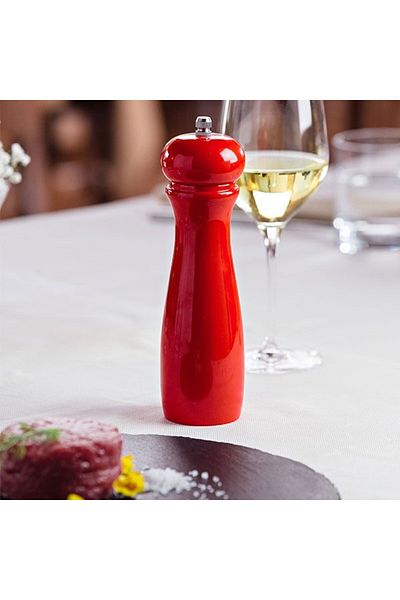 LEONE Salt or pepper mill, Rosso, 20 cm