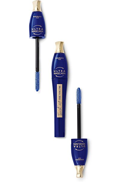 Bourjois ماسكارا تويست أب ذا فوليوم 2 في 1 المقاومة للماء مع فرشاة دوارة غير متكتلة باللون الأزرق 8 مل
