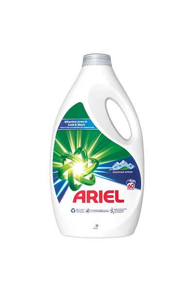 Ariel Detergent lichid Ariel Mountain Spring, 60 spalari, 3l