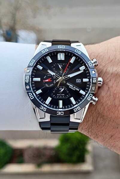 Daniel Klein Kasası Metalik Kordonu Siyah Renk 2 Yıl Garantili Göstergeleri A...