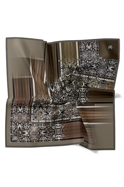 Levidor Ethnic Pattern Sparkling Crystal Scarf