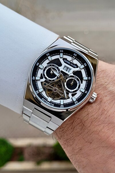 Daniel Klein Silver Renk 24 Ay Garantili Göstergeleri Aktif Otomatik Erkek Ko...
