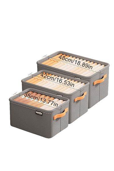 Choice 1 PCS Set A-3PCS 1/2/3PCS Collapsible Clothing Organizer Closet Clothes Pants Storage Organizer Clos