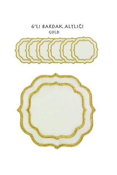 EVSTYLE Set of 6 Coasters - Silver