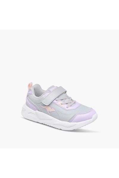 Kangaroos Girls' Logo Detail Sports Shoes with Hook and Loop Closure
