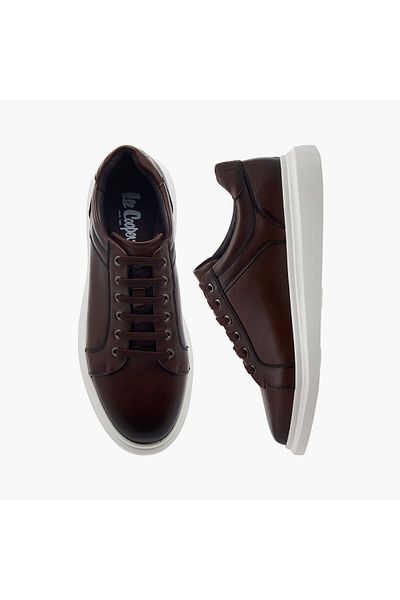 Lee Cooper Lee Cooper Men's Solid Sneakers with Lace-Up Closure