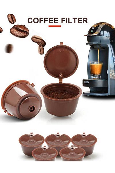 SONREYON 2 Refillable Dolce Coffee Capsules (You Can Wash and Use Them Again.)