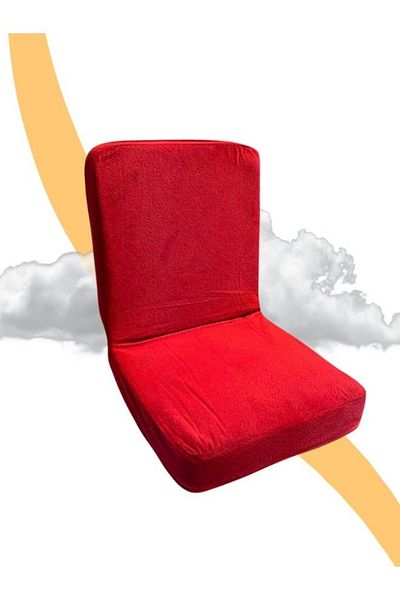 smart home Traditional Arabic Folding Floor Chair with Fully Adjustable Backrest, Soft Velvet Upholstered Chair