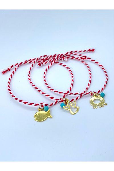 Concept HuBuTU Gelatinized Martenitska Wish and Luck Bracelet with Gift Card (3 Pieces)