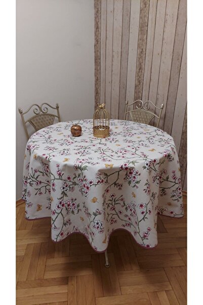 gonk Round, Duck (Liquid Pusher, Stain-Resistant) Fabric, Tablecloth