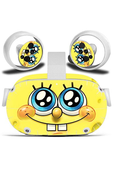 Konsol İstasyonu Oculus Meta Quest 2 Sticker Sünger Bob (GÖZLÜK DEĞİLDİR)