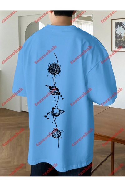 Tarzsokak تيشيرت رجالي نصف فلوك مع كاب موديل 3961 ملابس صيفية