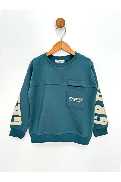 By Cwhr 100% Cotton 2 Thread Beyound Self Printed Cuff Sleeve Sweatshirt Men's and Children's