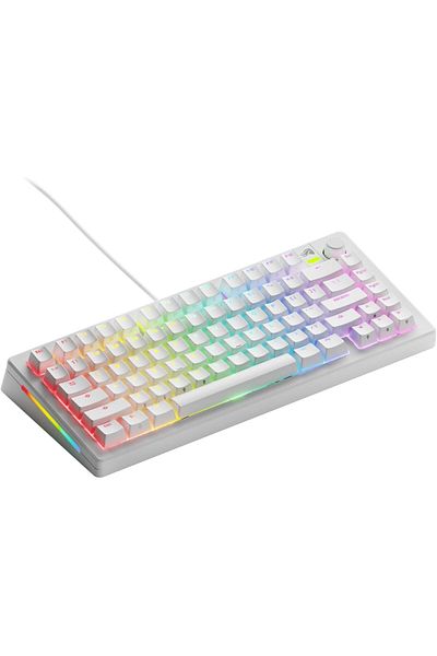 Glorious GMMK 3 75% TKL، أبيض، Hotswap، PBT، إنجليزي