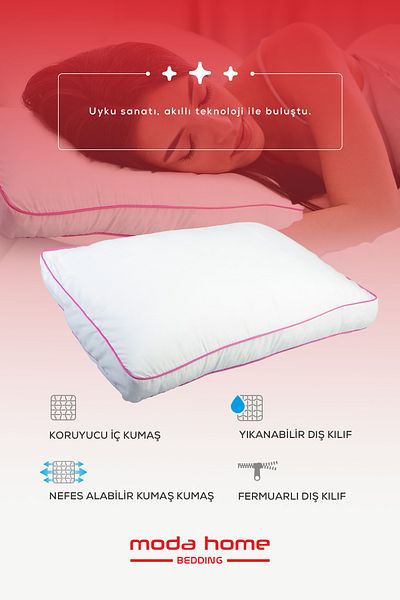 moda home bedding 2 Pieces Medical Frio Pillow Piping Double Set